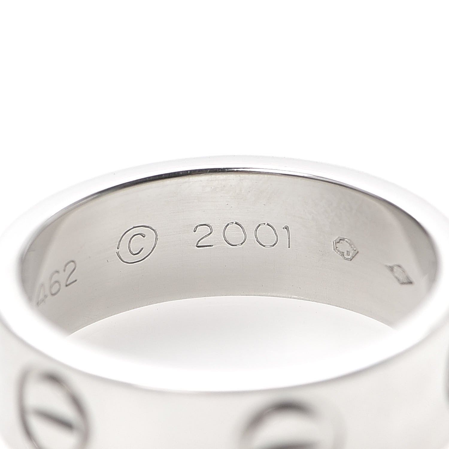Cartier Platinum 5.5mm LOVE Ring 47 4 7 of 7