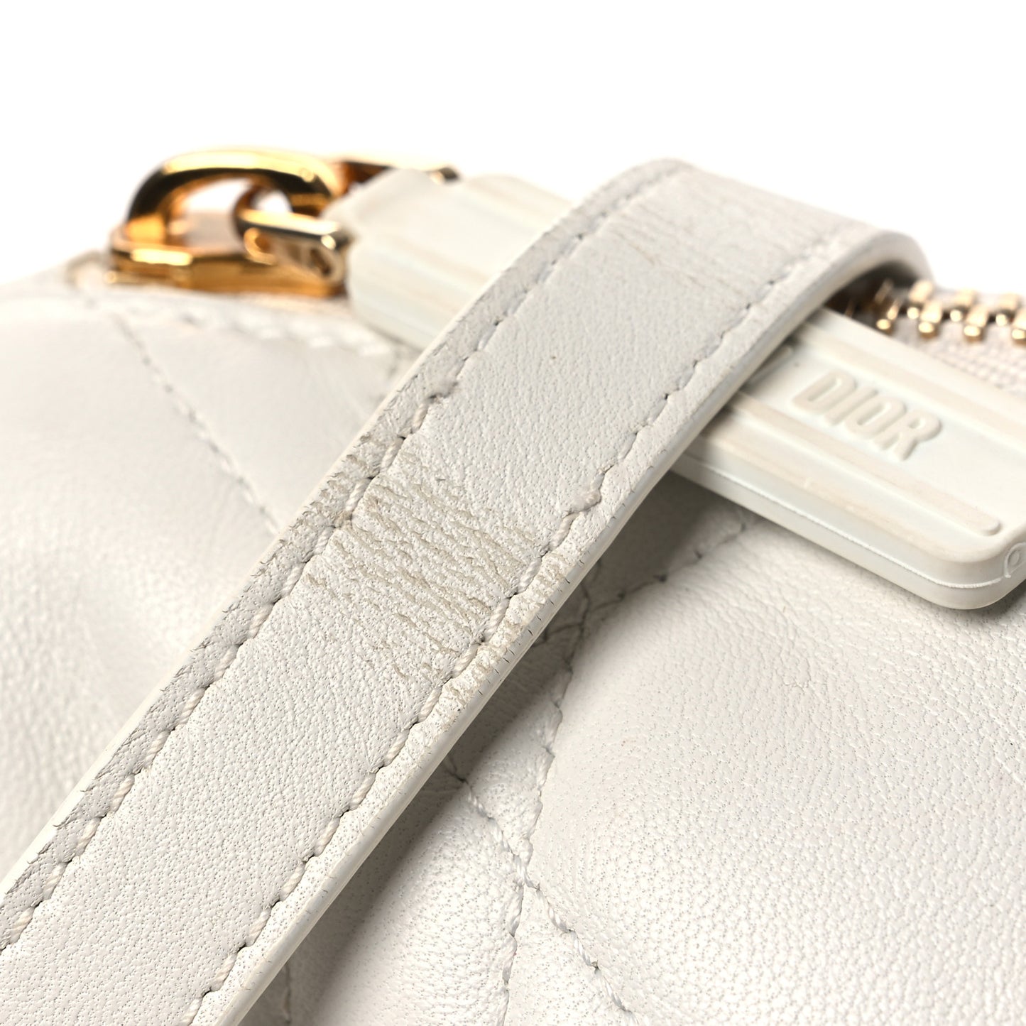 Lambskin Cannage Medium Dior Vibe Hobo Bag Latte