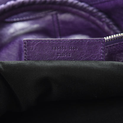 Balenciaga Agneau Giant 12 Silver Hardware Work Dark Violet 7 of 10