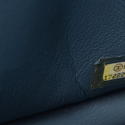 Chanel Lambskin Quilted Jumbo Double Flap Blue 6 of 12