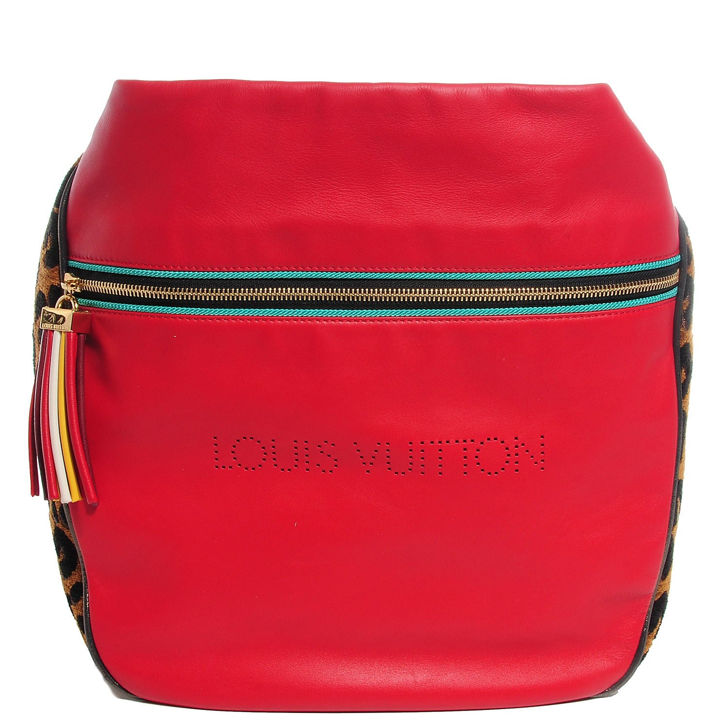 Louis Vuitton Supple Calfskin Safari Flight Bag Rouge 1 of 7