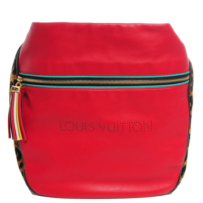 Louis Vuitton Supple Calfskin Safari Flight Bag Rouge 1 of 7