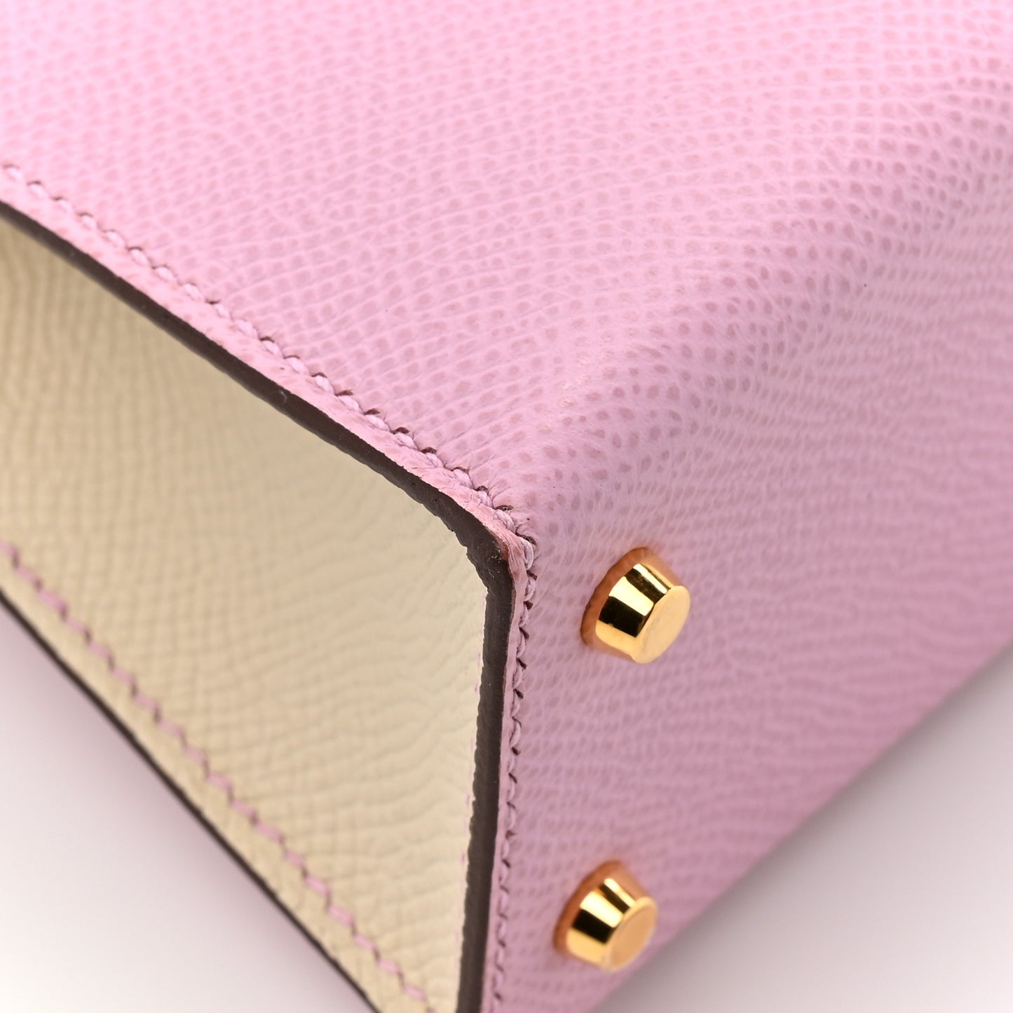 Epsom Horseshoe Mini Kelly Sellier 20 Mauve Sylvestre Craie