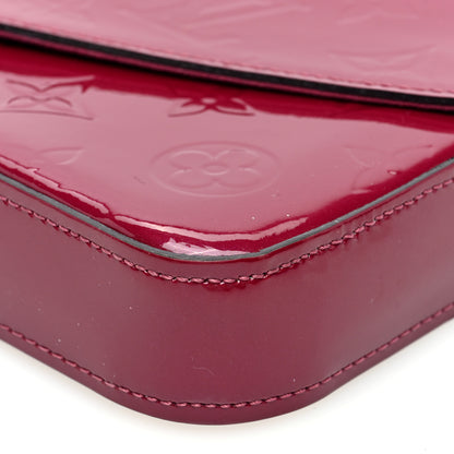 Louis Vuitton Vernis Felicie Chain Wallet Magenta 10 of 10