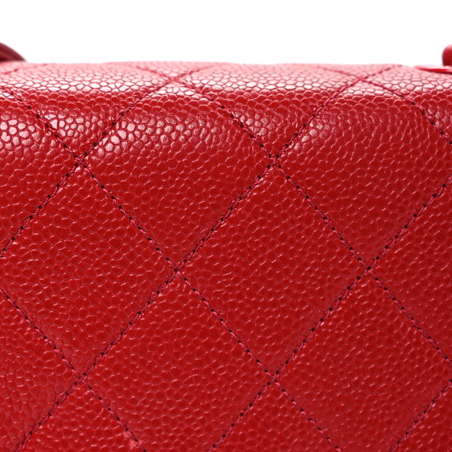 Caviar Quilted Mini Incognito Square Flap Red