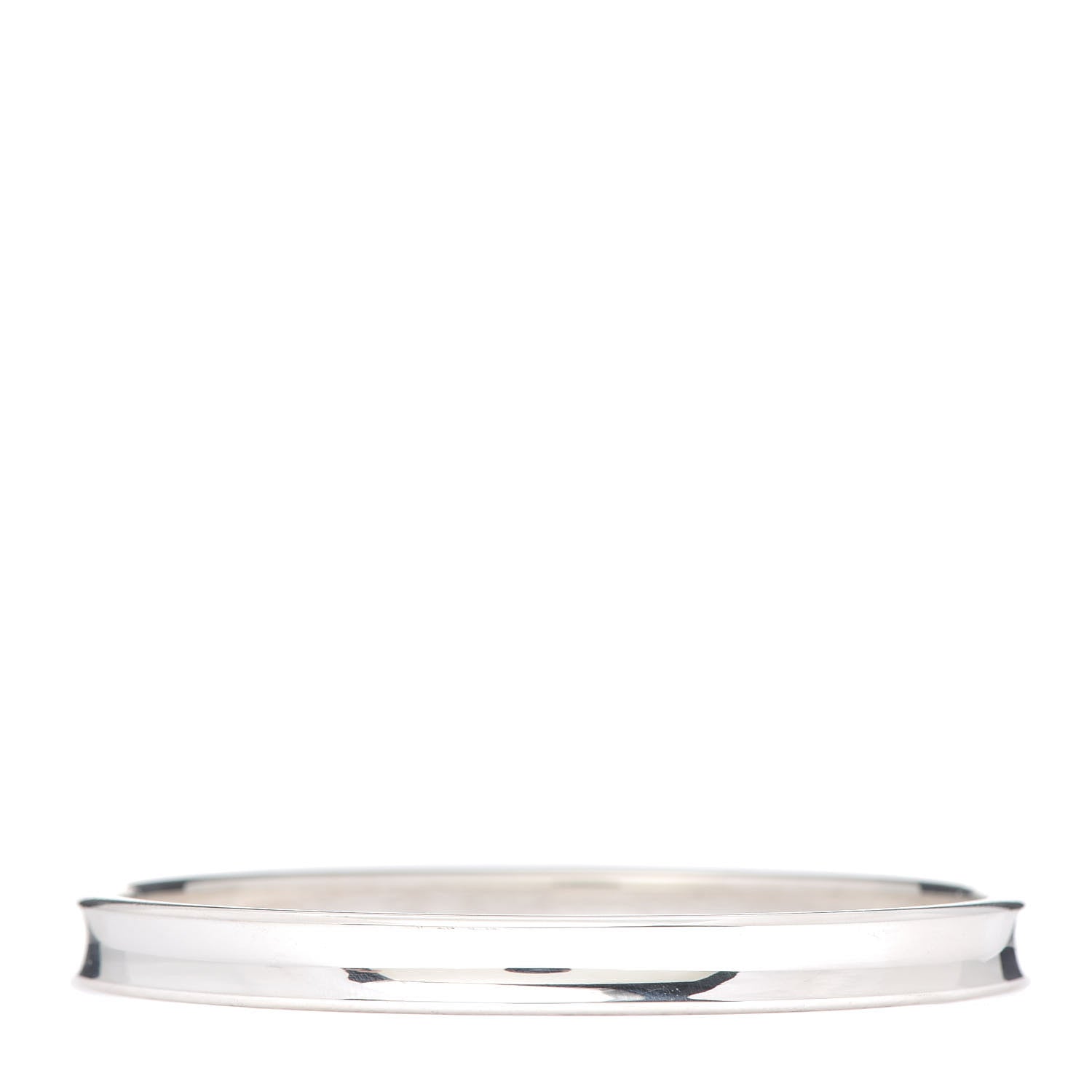 Tiffany Sterling Silver Narrow 1837 Bangle Bracelet 3 of 4