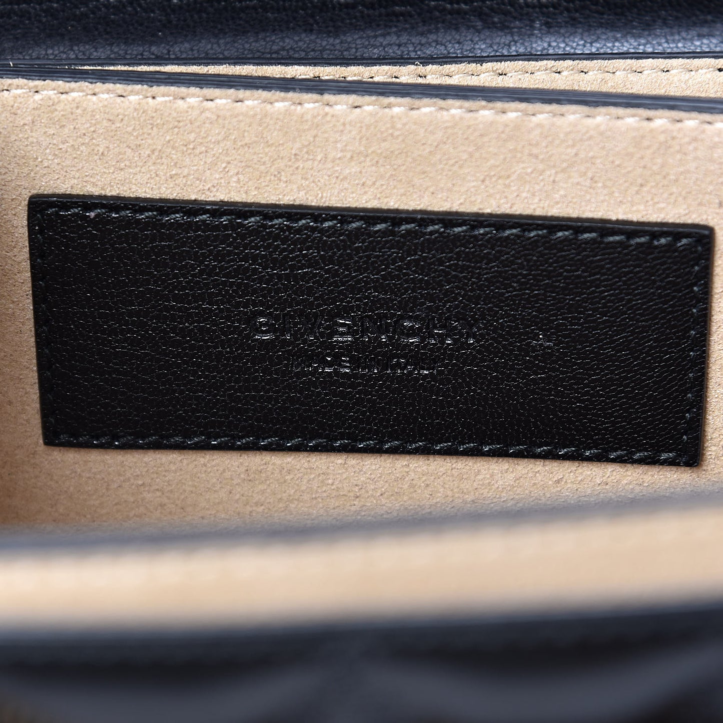 Goatskin Quilted Small GV3 Shoulder Bag Black