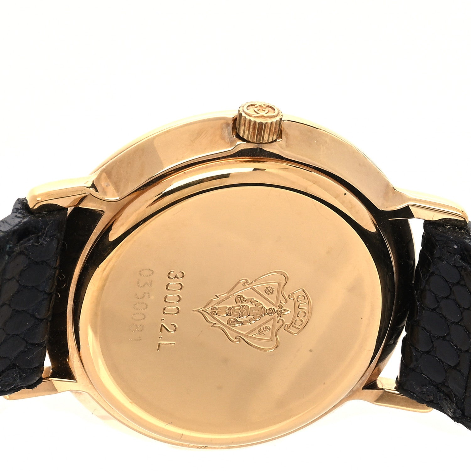 Gucci Stainless Steel Lizard 26mm 3000L Quartz Watch Black 4 of 4