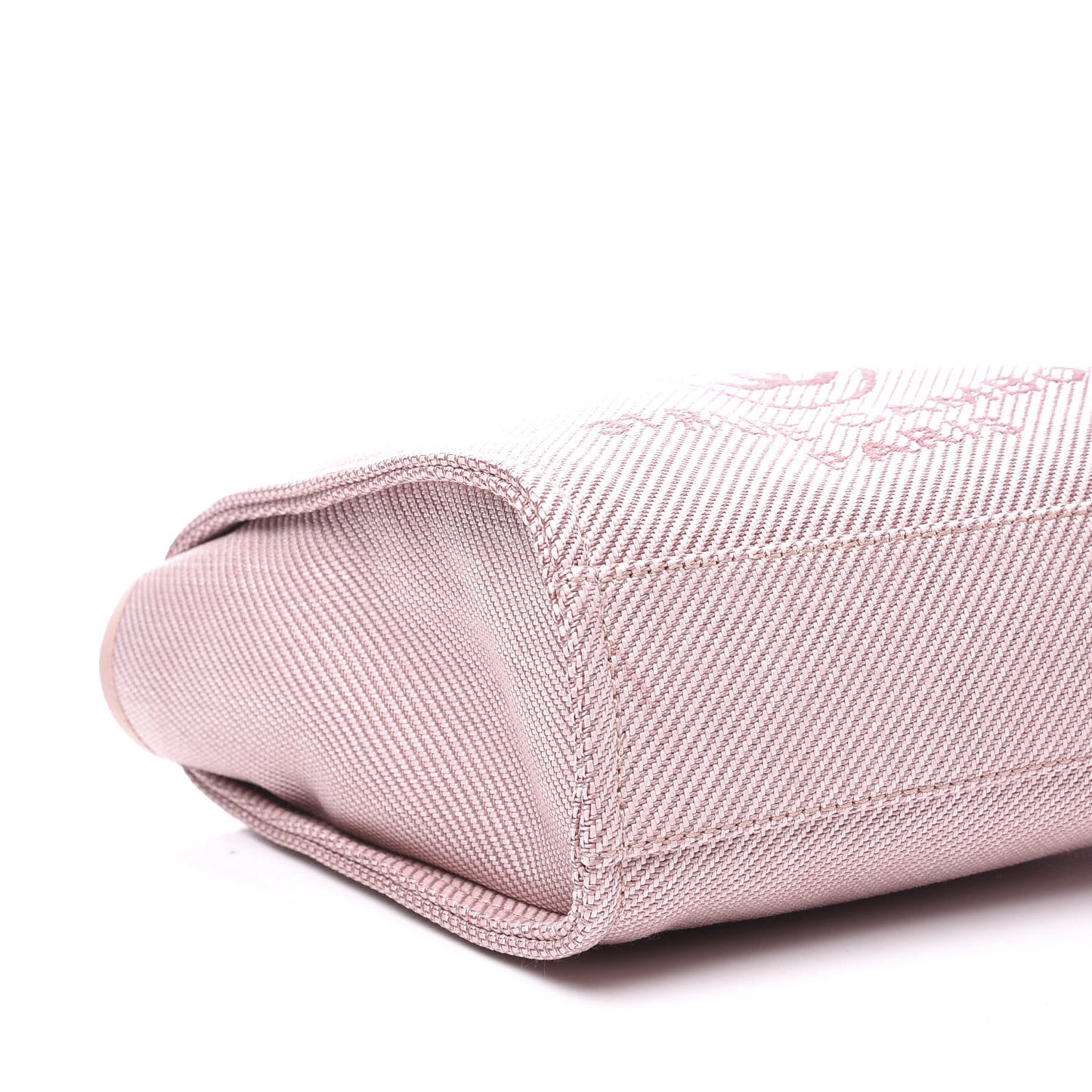 Mixed Fibers Calfskin Mini Deauville Tote Rose Pink