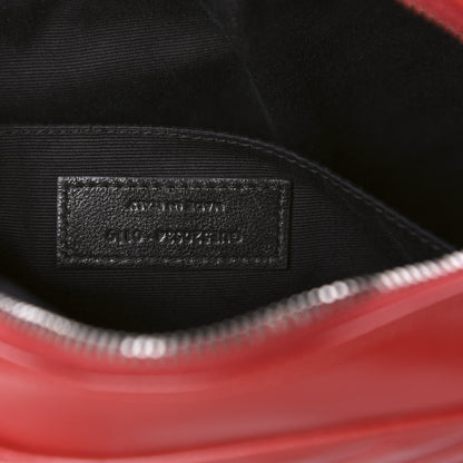 Saint Laurent Calfskin Matelasse Monogram Lou Camera Bag Red 9 of 12