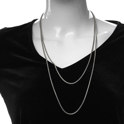 David Yurman Sterling Silver 14K Yellow Gold 2.7mm Box Chain Necklace 54" 2 of 5
