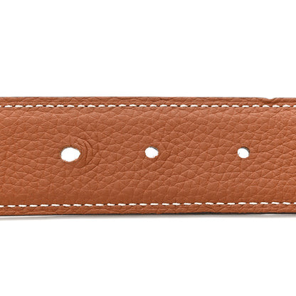 Hermes Chamonix Togo 32mm Tonight Belt 115 46 Black Gold 6 of 7
