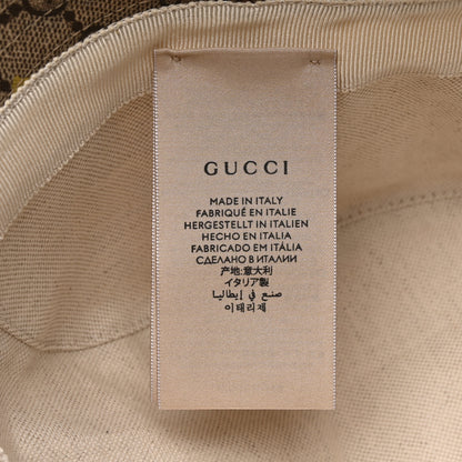 Gucci GG Supreme Monogram Azalea Calfskin Dusty Carnation Retro Interlocking G Bucket Hat M Beige Ebony Multicolor 9 of 9