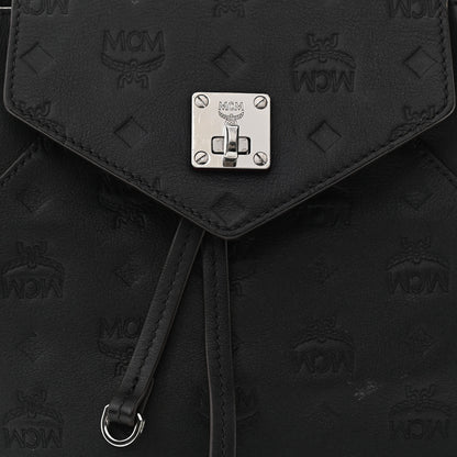 MCM Calfskin Ottomar Monogram Essential Backpack Black 8 of 14