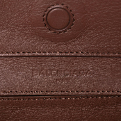 Balenciaga Supple Calfskin Papier Mini A4 Zip Around Tote Marron Tabacco 6 of 15