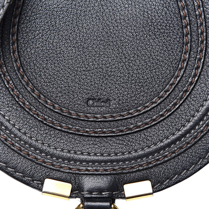 Chloe Calfskin Mini Marcie Round Crossbody Bag Black 8 of 13