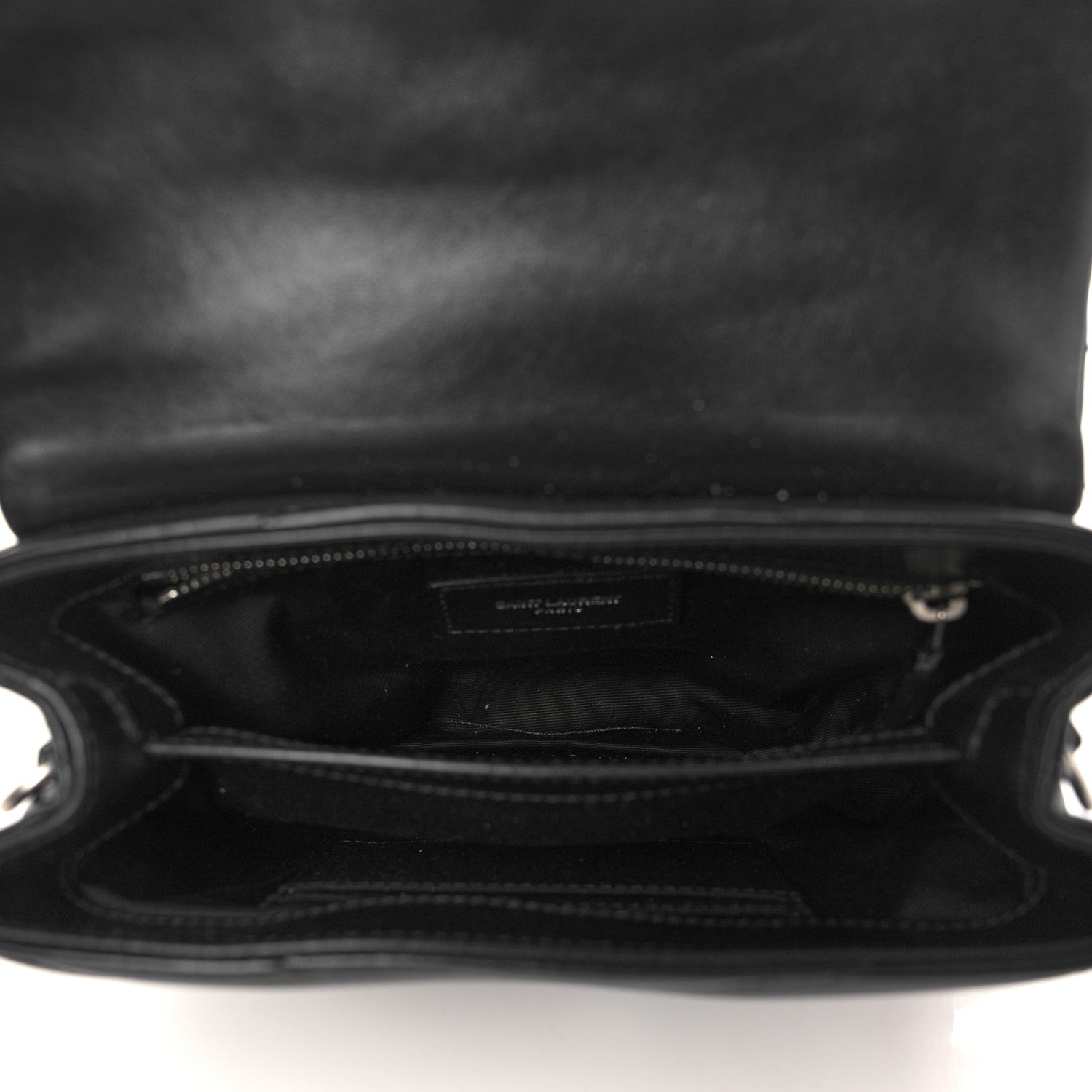 Saint Laurent Calfskin Y Quilted Monogram Toy Loulou Crossbody Bag Black 5 of 6