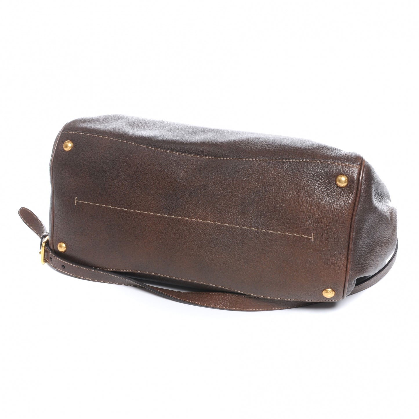 Cervo Deerskin Executive Tote Bruciato