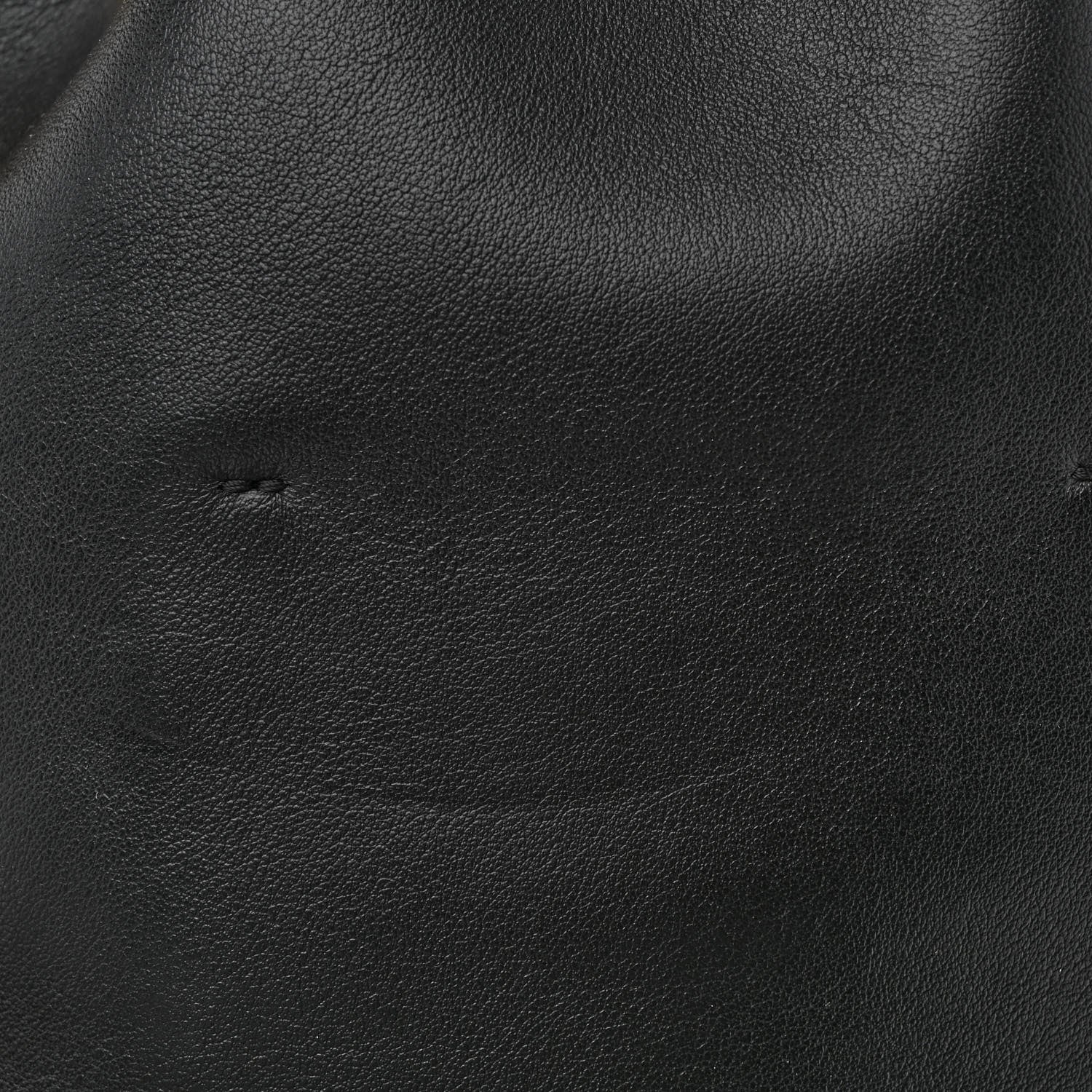 Fendi Vitello Grace F is Fendi Stamp Patch Perforated Small Mon Tresor Bucket Bag Black 10 of 10