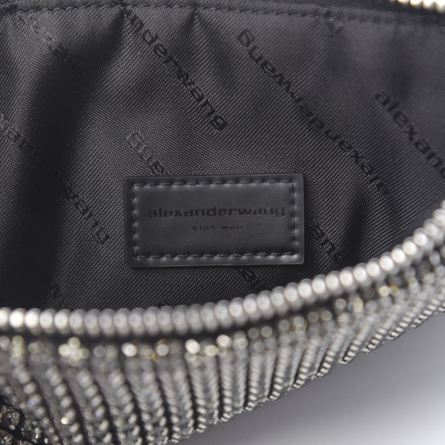 Alexander Wang Mesh Crystal Wanglock Fortune Cookie Bag Black 6 of 10