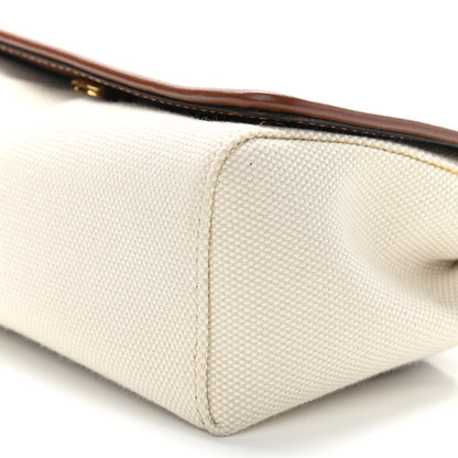 Burberry Cotton Canvas Horseferry Print Small Crossbody Bag White Tan 6 of 10