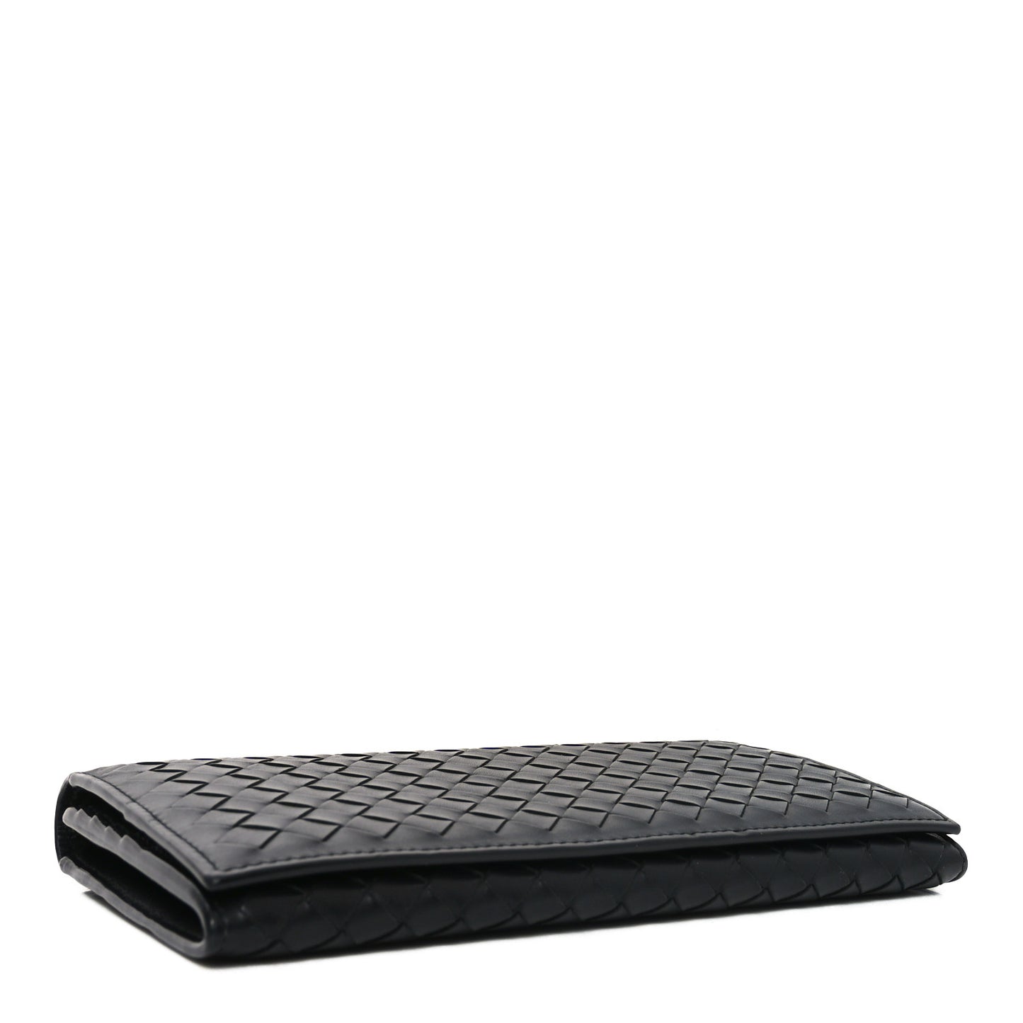 Nappa Intrecciato Flap Wallet Black