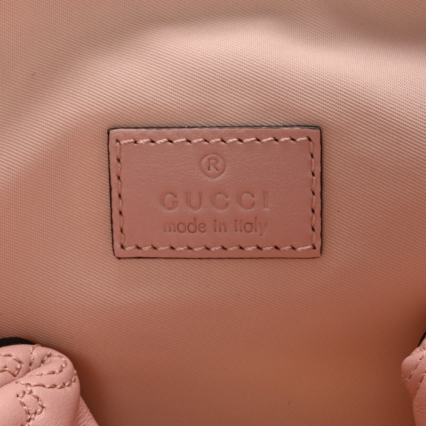 Calfskin GG Matelasse Beauty Case Perfect Pink