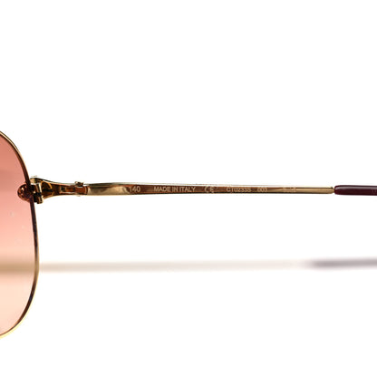 Cartier Panthere De Cartier Aviator 140 Sunglasses Gold 5 of 7