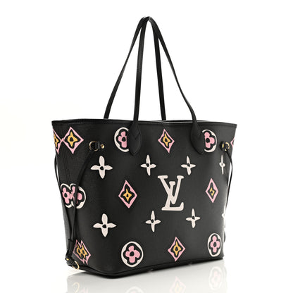 Louis Vuitton Monogram Giant Wild At Heart Neverfull MM Black 4 of 11