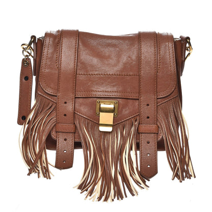Proenza Schouler Lambskin Fringe PS1 Crossbody Pouch Dune 1 of 11
