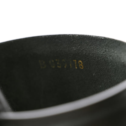 FASHIONPHILE Lambskin Espadrille Mule Sandals 37 Black 8 of 9