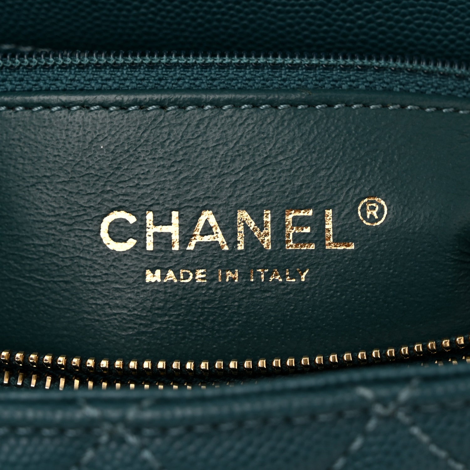 Chanel Caviar Lizard Quilted Small Coco Handle Flap Dark Turquoise 6 of 10