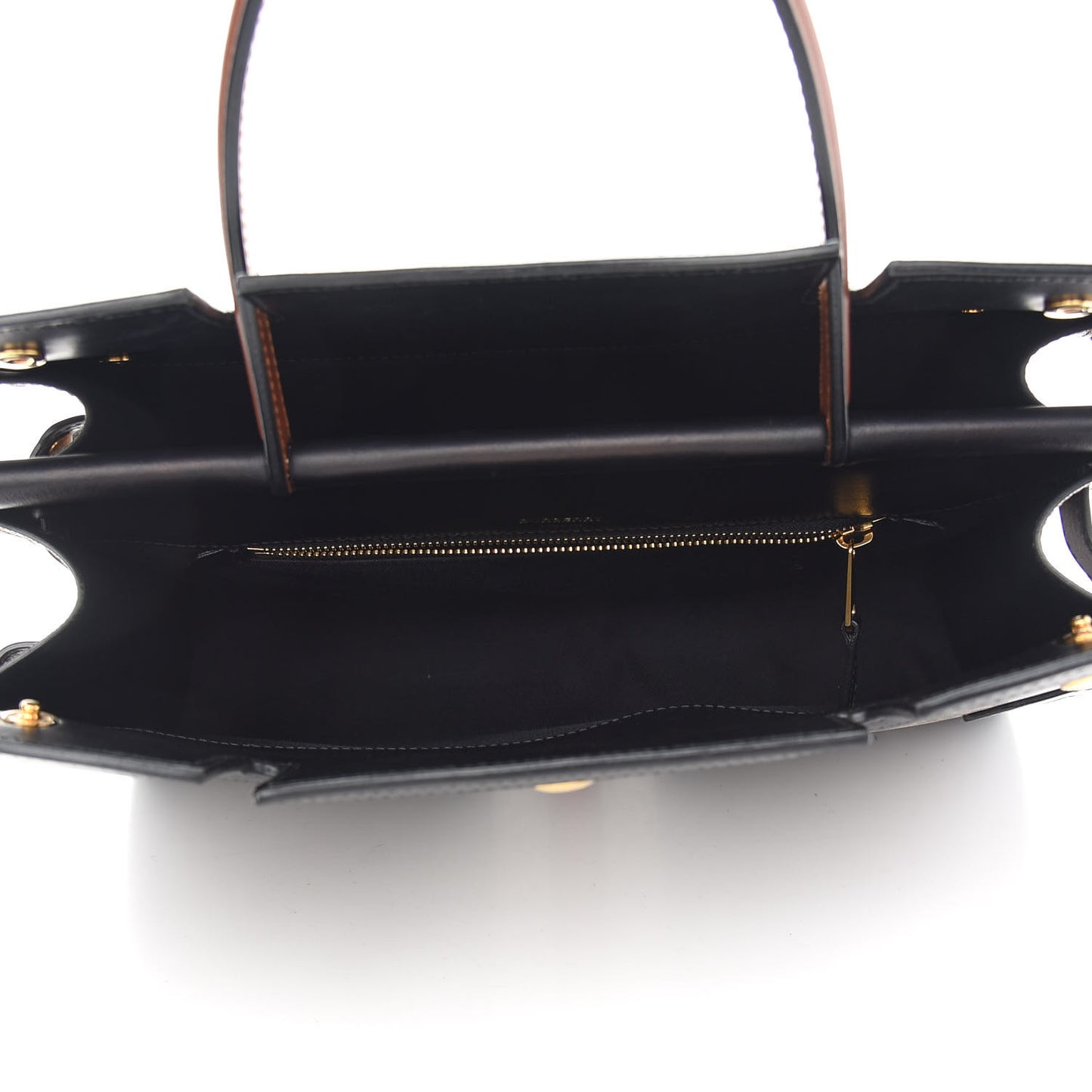 E-Canvas Monogram Stripe Medium Title Bag Bridle Brown
