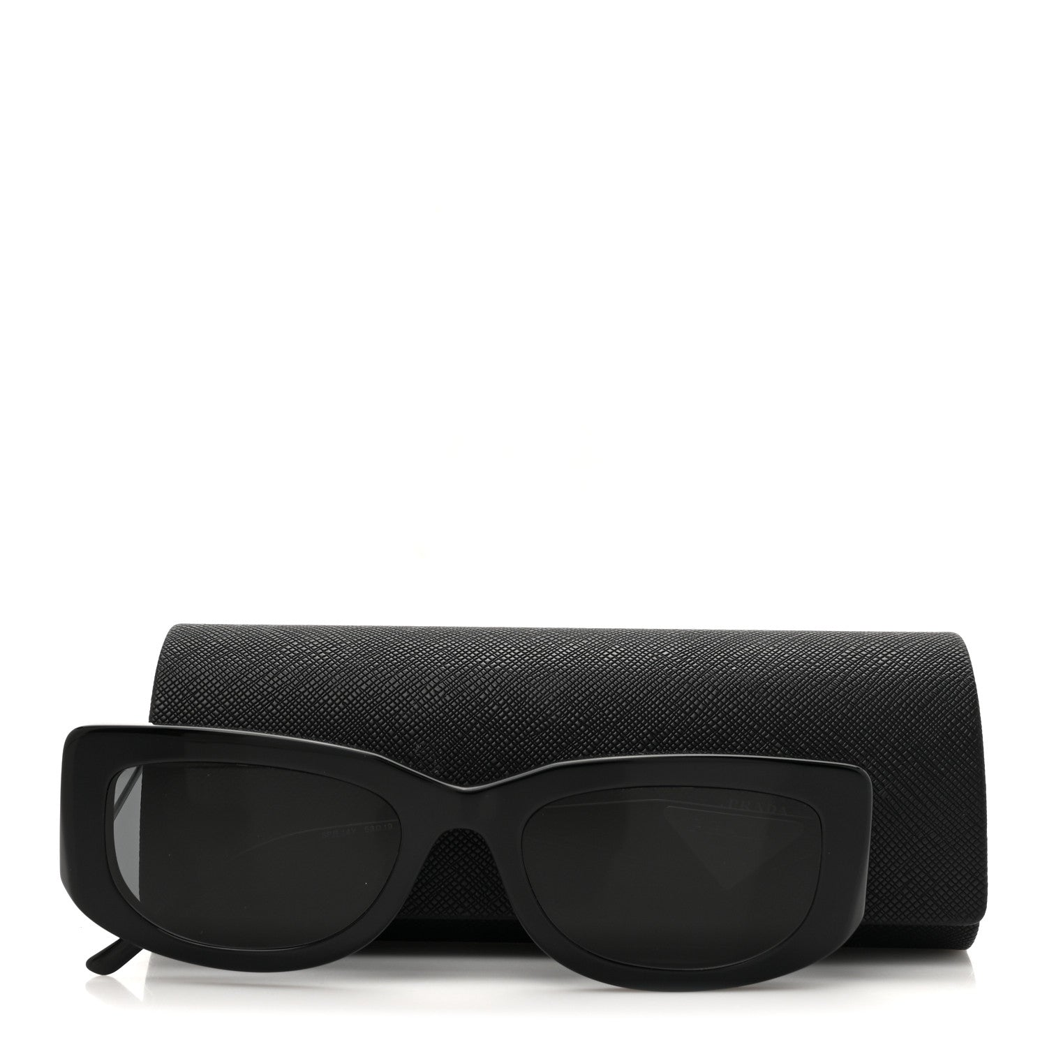 Prada Acetate Sunglasses SPR 14Y Black Slate Gray 8 of 8