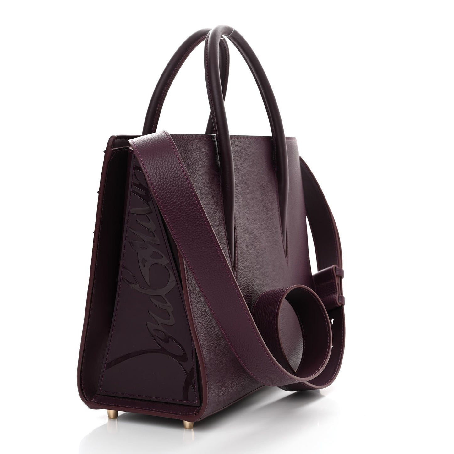 Calfskin Spikes Loubinthesky Medium Paloma Merlot