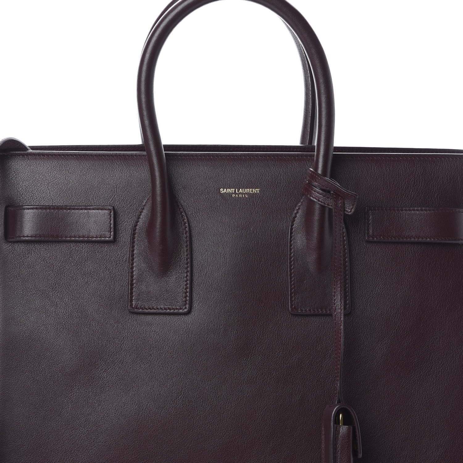 Saint Laurent Calfskin Small Sac De Jour Bordeaux 8 of 8