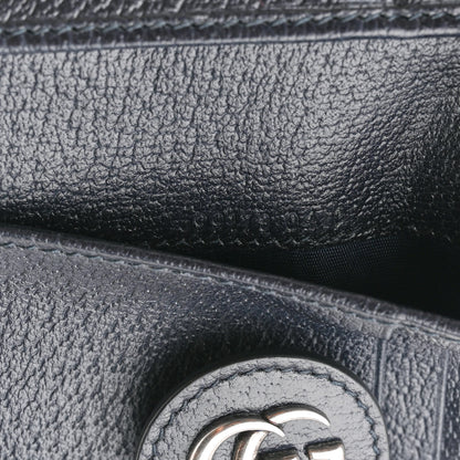 Gucci GG Supreme Monogram Textured Calfskin Web Mini Ophidia Multi Pouch Beige Blue 8 of 14