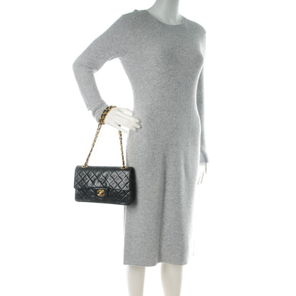 Chanel Lambskin Quilted Small Double Flap Black 2 of 8