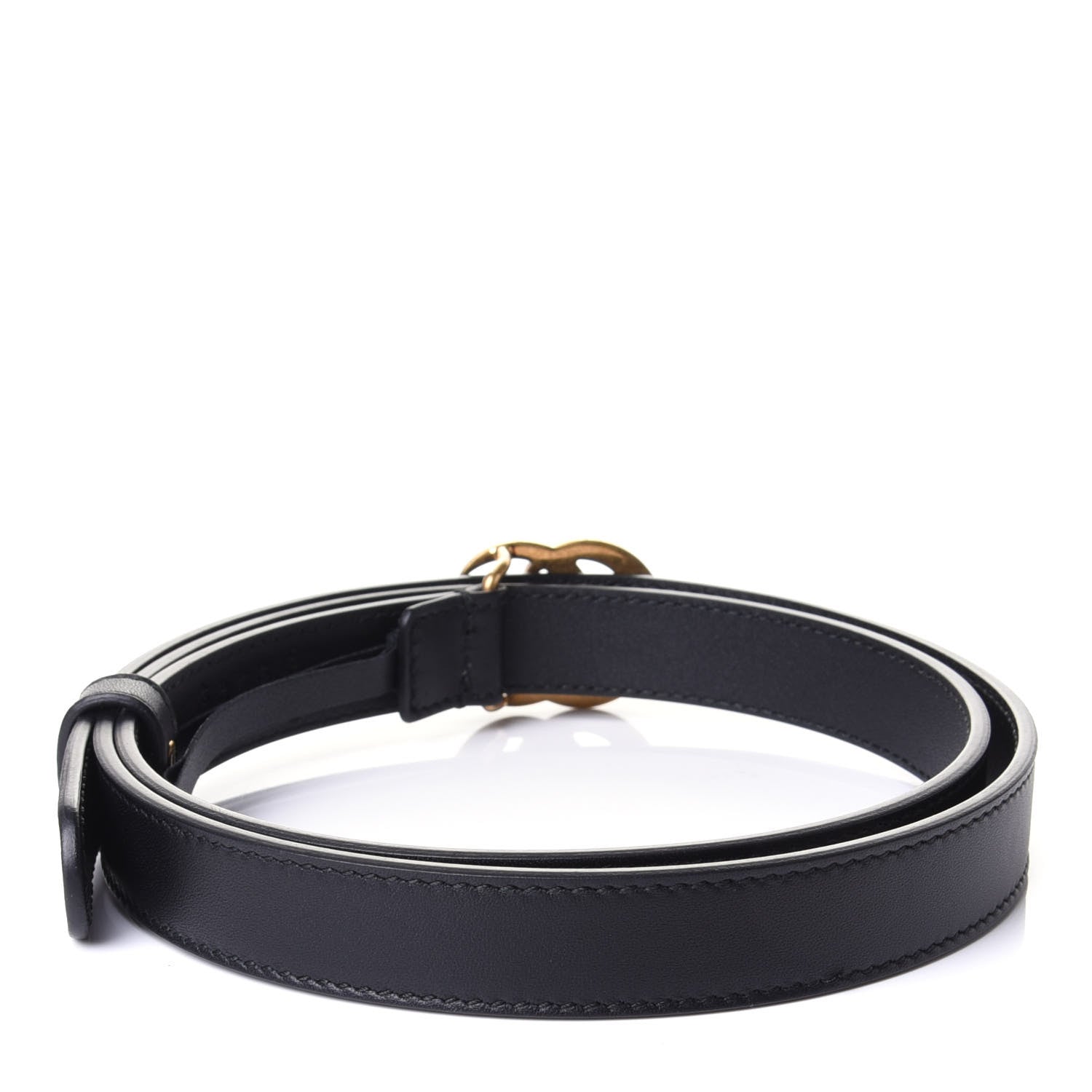 Gucci Calfskin Double G 20mm Belt 85 34 Black 2 of 4