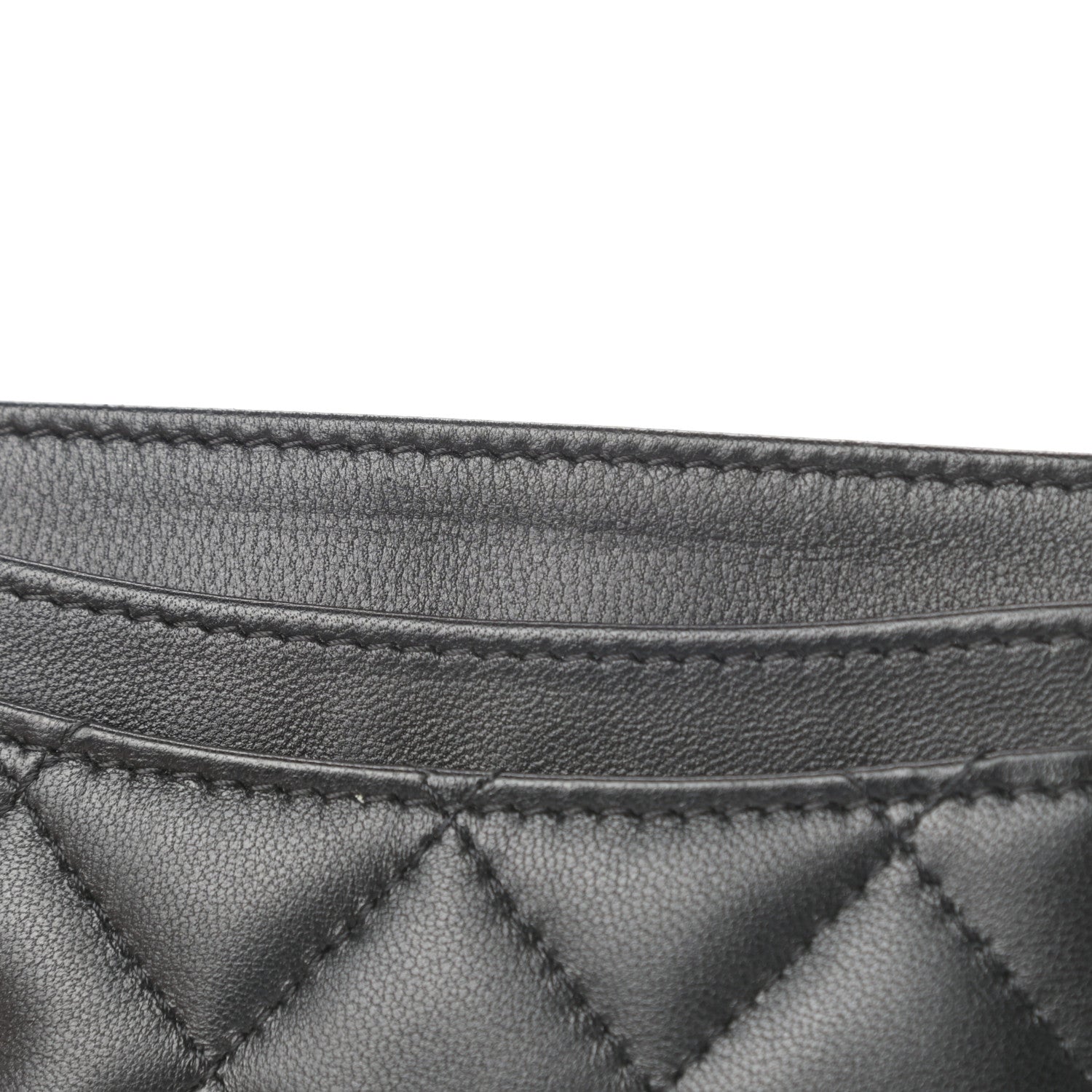 Chanel Lambskin Quilted Card Holder Black 9 of 10