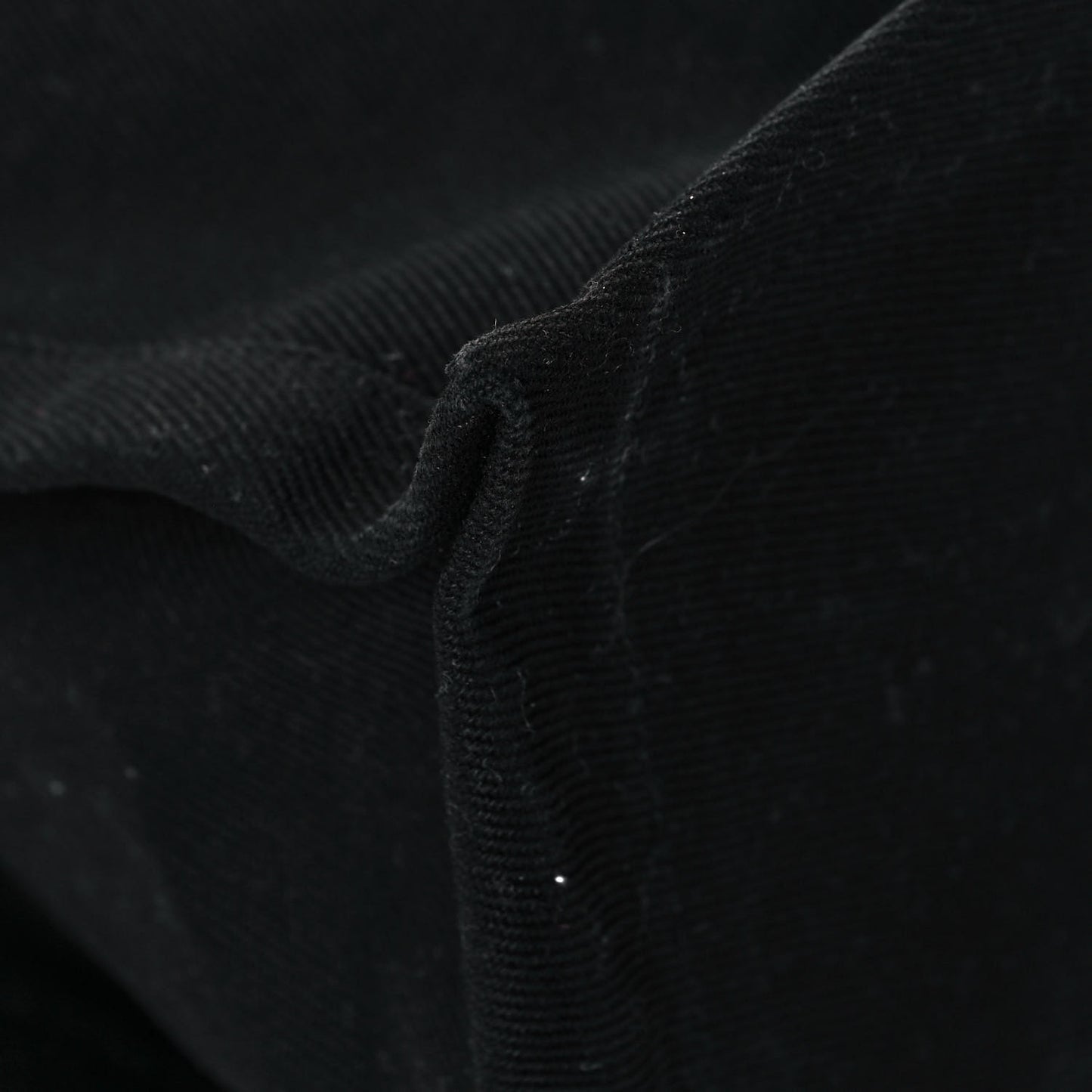 Linen Calfskin Rive Gauche Tote Black
