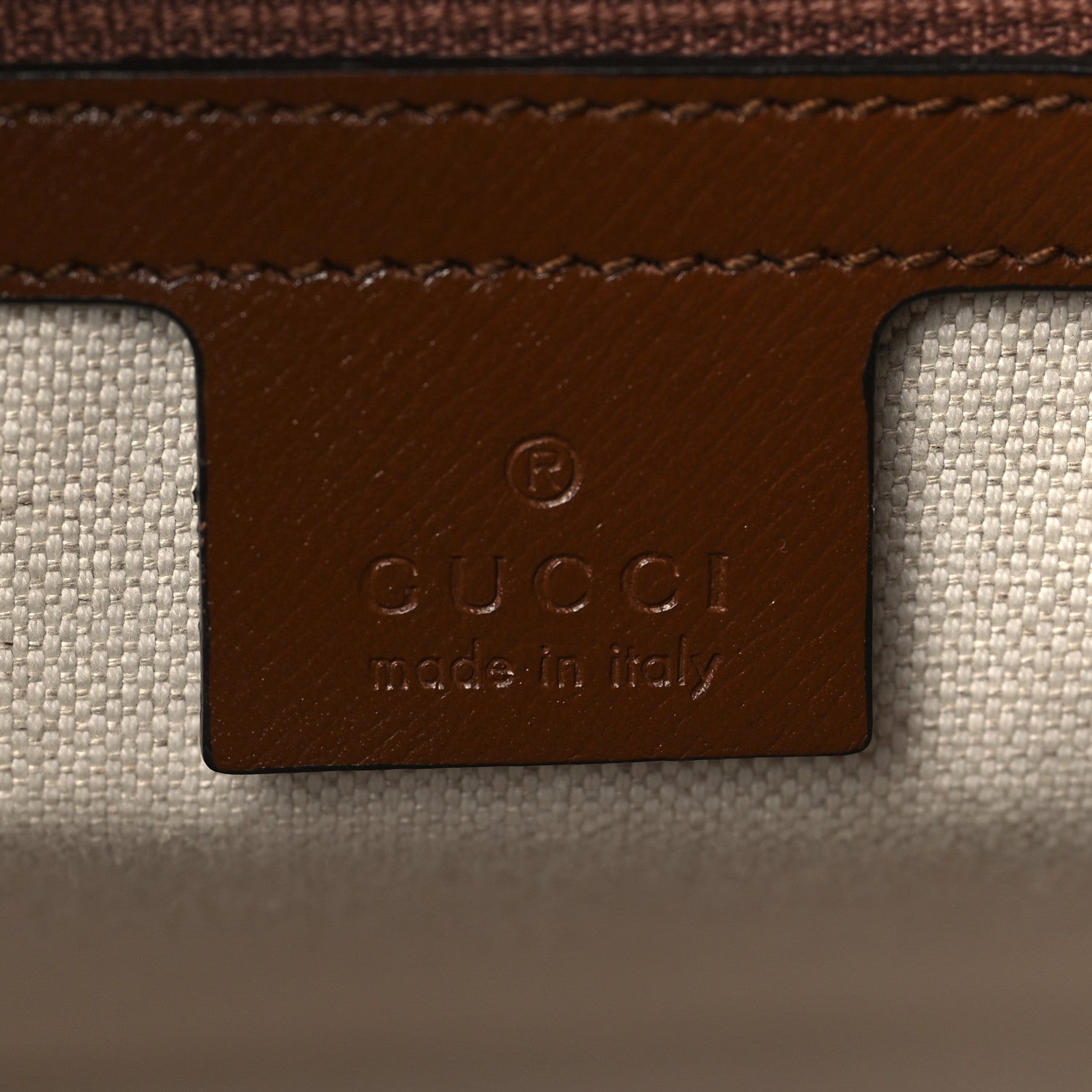 Gucci GG Supreme Monogram Azalea Calfskin Small Retro Interlocking G Tote Bag Beige Ebony Brown Sugar 6 of 9