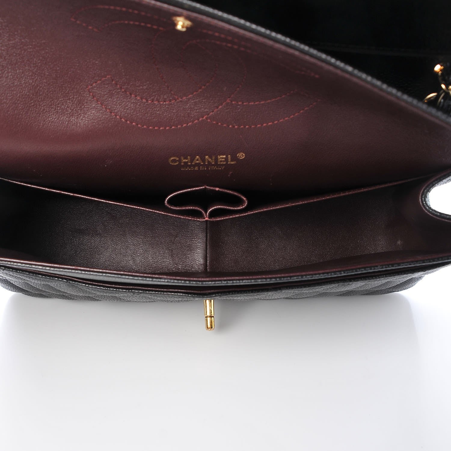 Chanel Caviar Quilted Jumbo Double Flap Black 6 of 9