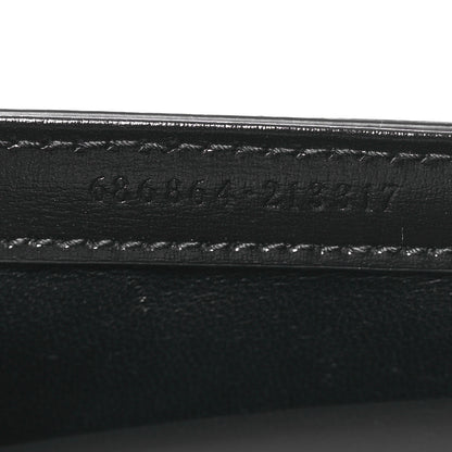 Gucci Boarded Dyana Lux Calfskin Web Monochrome Mini Bamboo 1947 Top Handle Bag Black 7 of 11