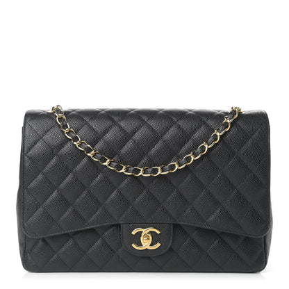 Chanel Caviar Quilted Maxi Double Flap Black 1 of 16