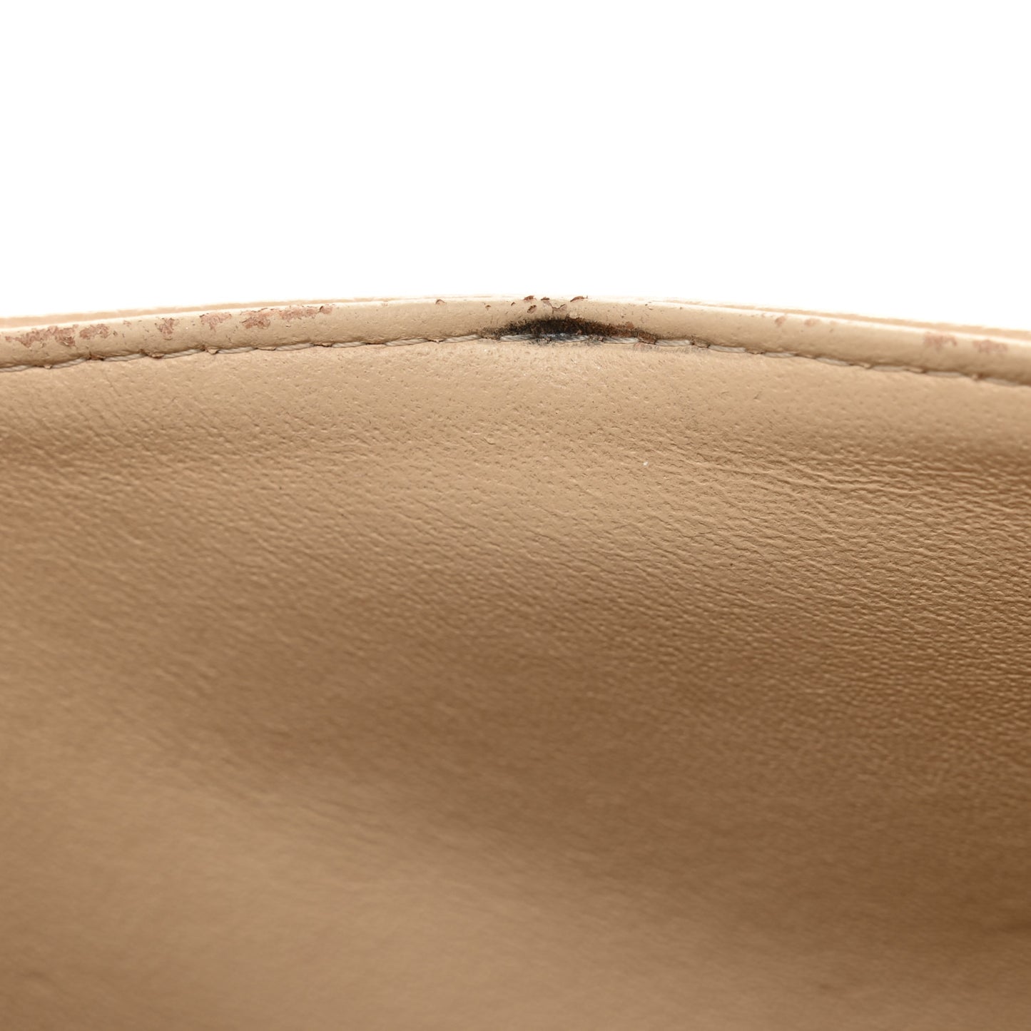Caviar Quilted Small Double Flap Beige