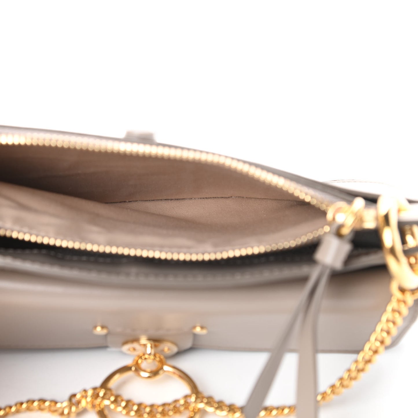 Calfskin Tess Mini Crossbody Bag Motty Grey