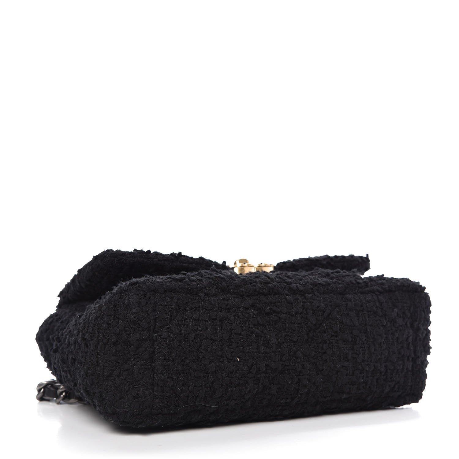 Chanel Tweed Quilted Medium Chanel 19 Flap Black 4 of 9