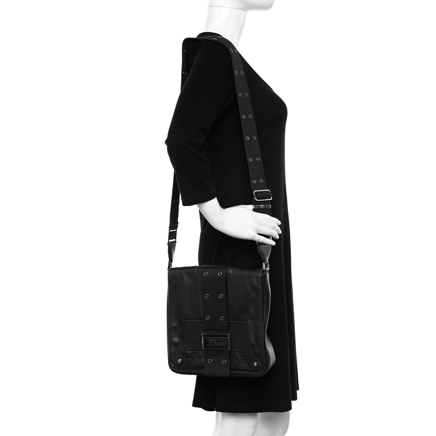 Christian Dior Calfskin Street Chic Messenger Black 2 of 10