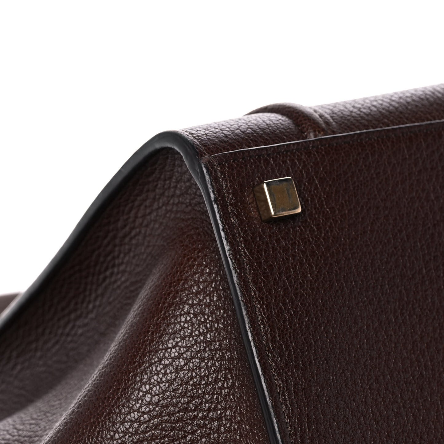 Drummed Calfskin Medium Phantom Luggage Brown